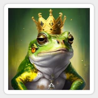 The Frog King Sticker